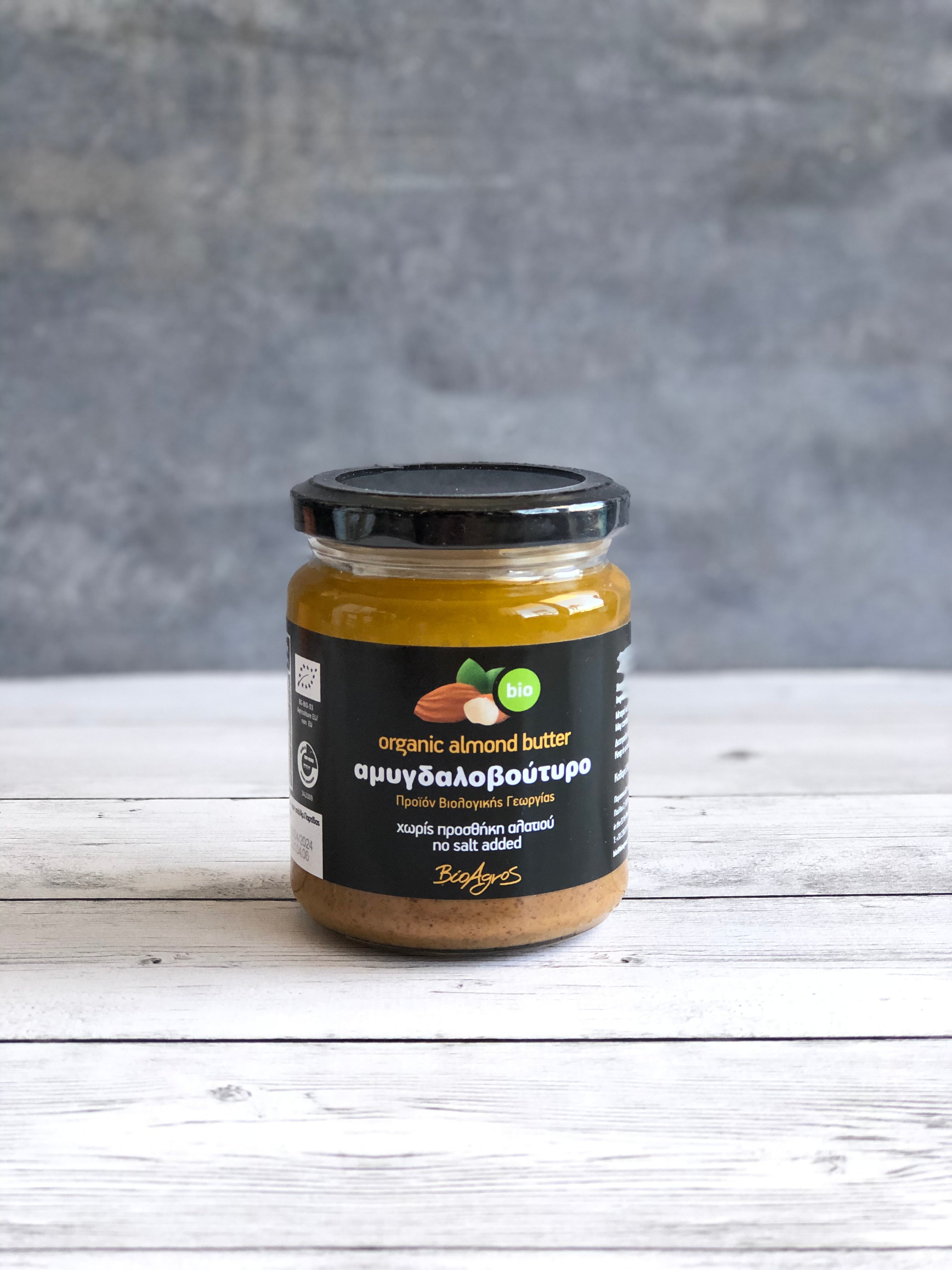 ORGANIC ALMOND BUTTER UNSALTED 250 GR