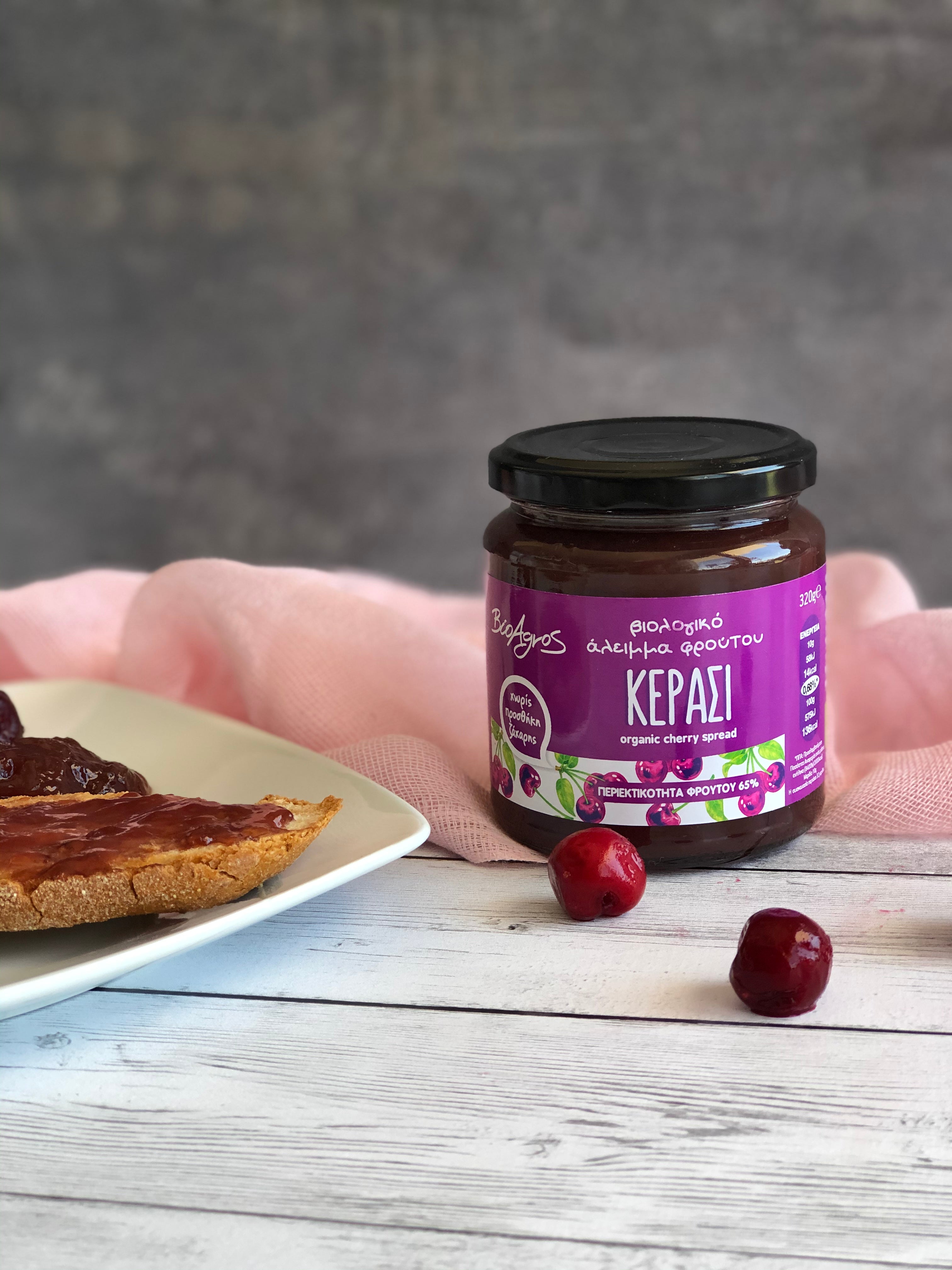 ORGANIC CHERRY MARMELADE 320 GR